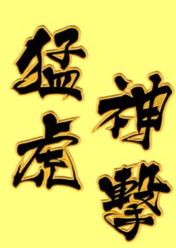 画像3: ワッペン 猛虎神撃（大）