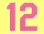 画像1: ワッペン(2014） 背番号ピンク（一文字） (1)