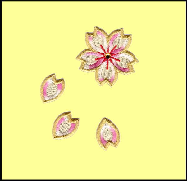 画像5: 刺繍ワッペン ビーズ付き 桜